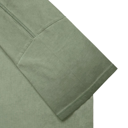 シュナウザーポイントロゴ刺繍ヴィンテージウォッシュTee green-gray image