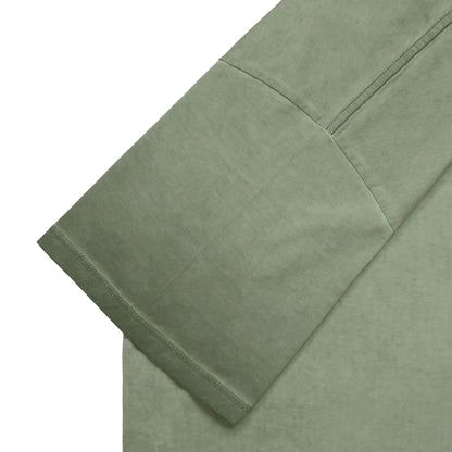 シュナウザーポイントロゴ刺繍ヴィンテージウォッシュTee green-gray image