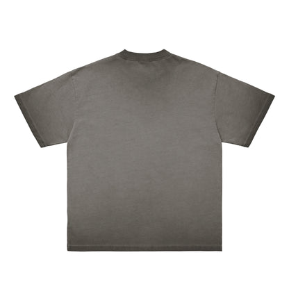 シュナウザーポイントロゴ刺繍ヴィンテージウォッシュTee gray image