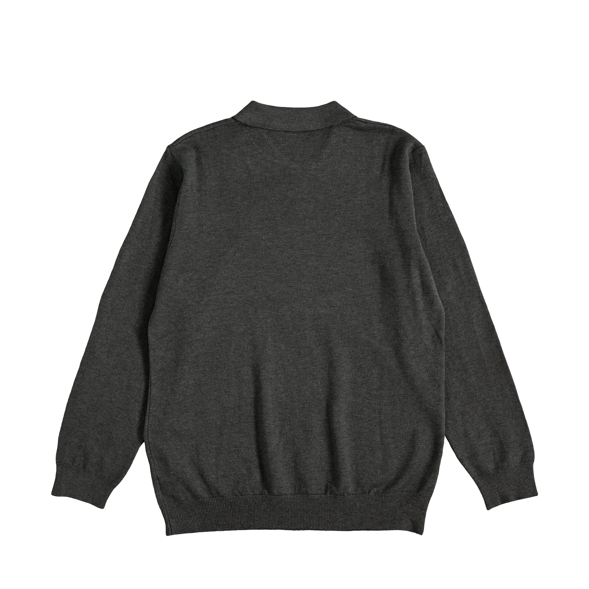シュナウザーロゴ刺繍ハーフジップニットプルオーバー charcoal image