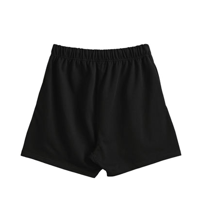 シュナウザーロゴ刺繍スウェットショートパンツ black image