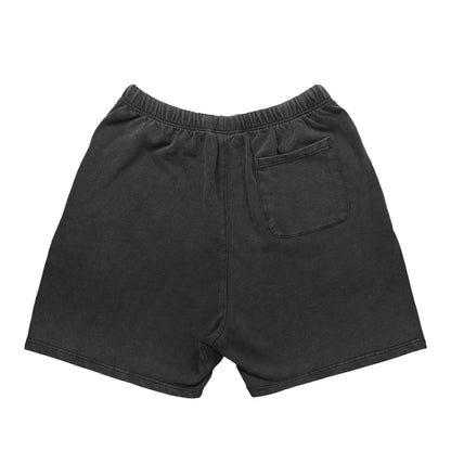 シュナウザーポイントロゴ刺繍ヴィンテージウォッシュショートパンツ black image