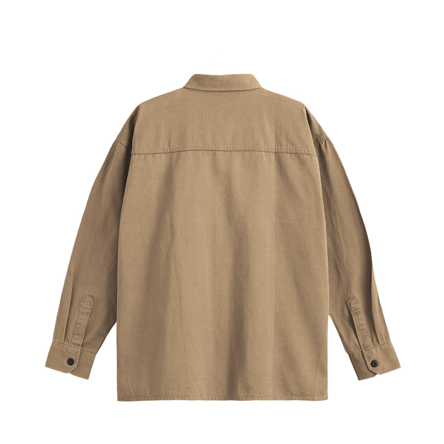 シュナウザーポイントロゴ刺繍コットンシャツ beige image