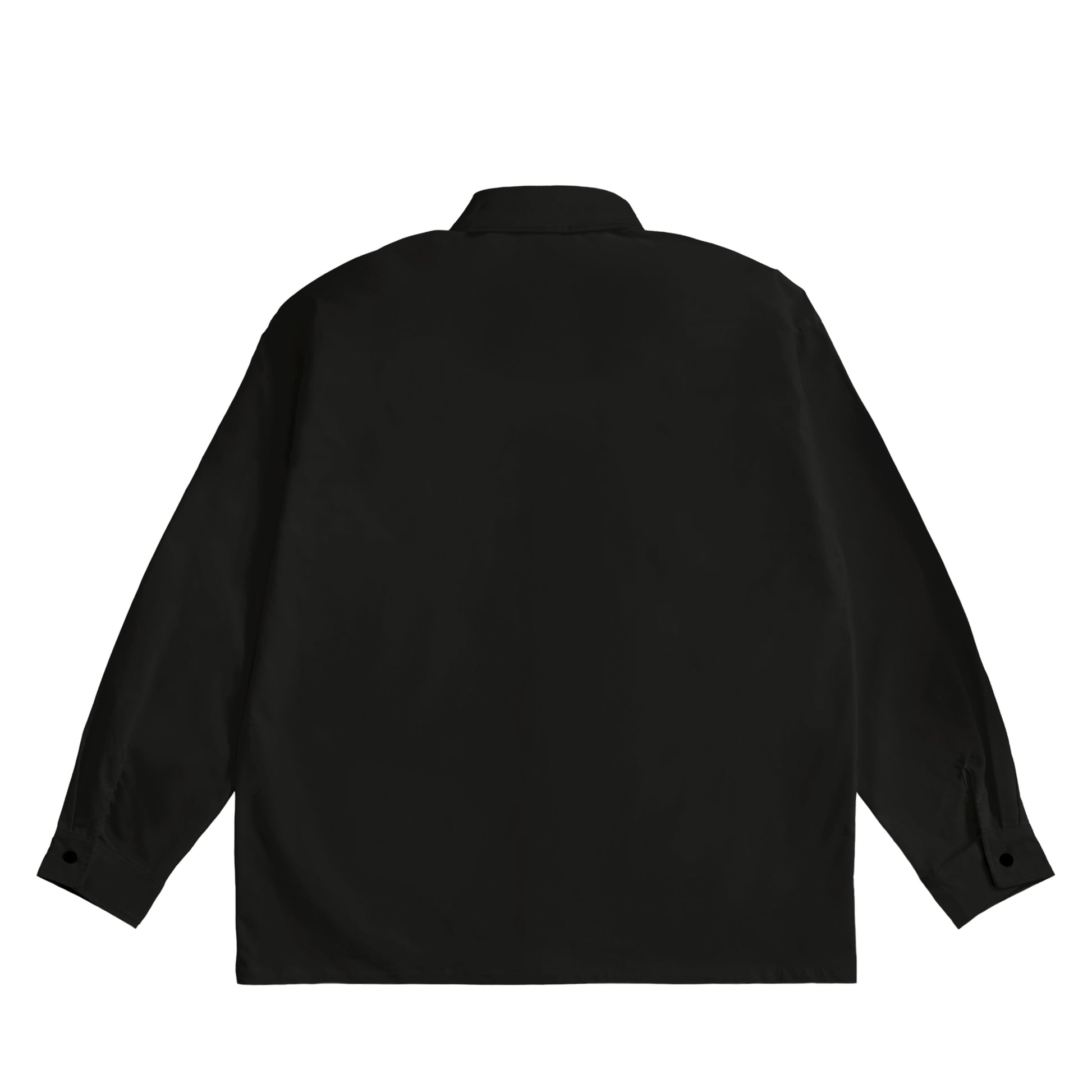 シュナウザーロゴ刺繍比翼カラーシャツ black image