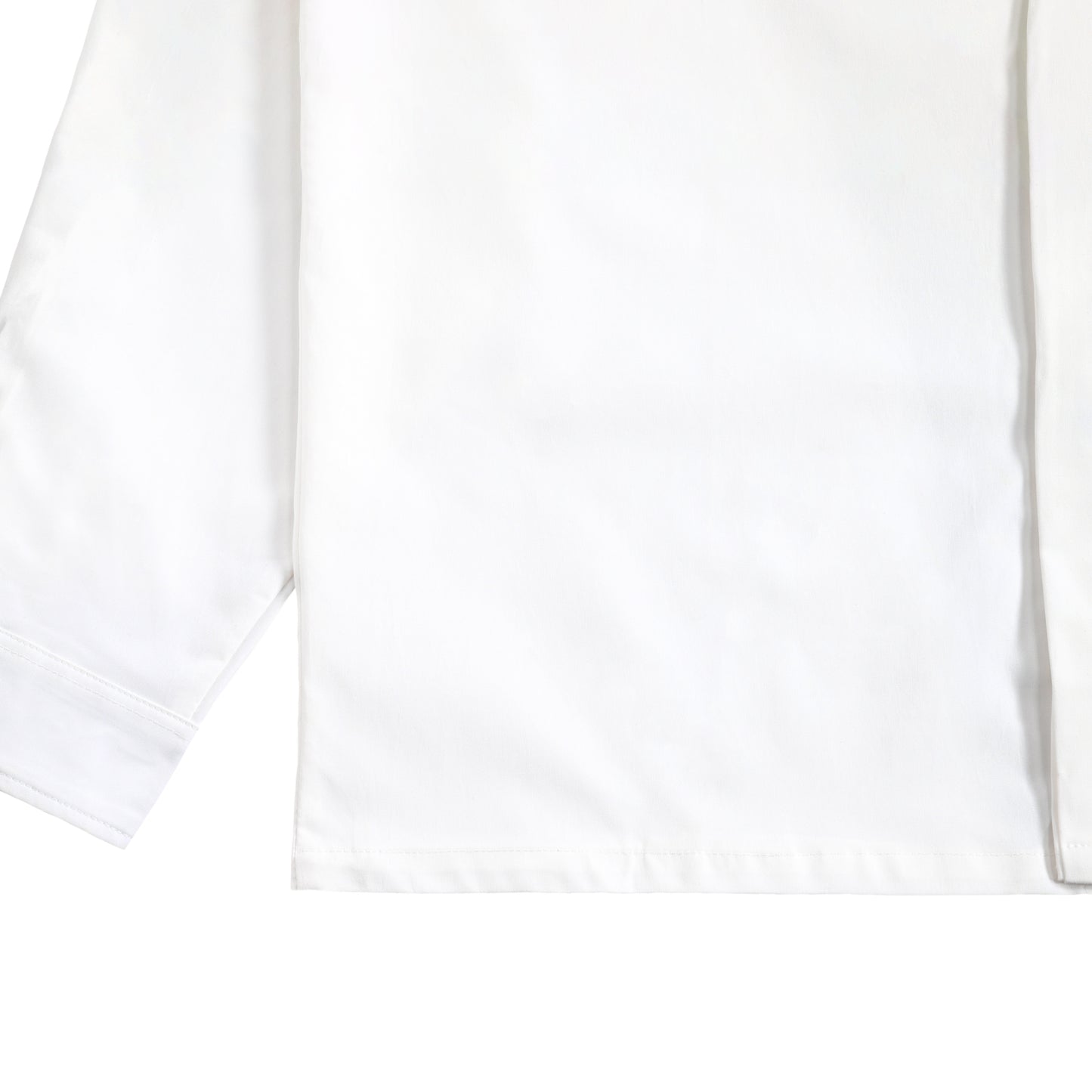 シュナウザーロゴ刺繍比翼カラーシャツ white image