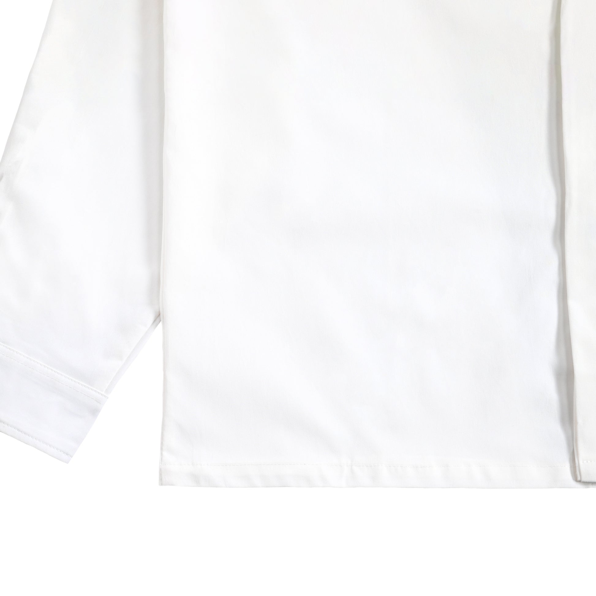 シュナウザーロゴ刺繍比翼カラーシャツ white image