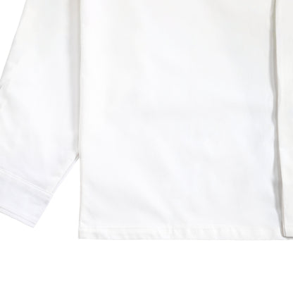 シュナウザーロゴ刺繍比翼カラーシャツ white image