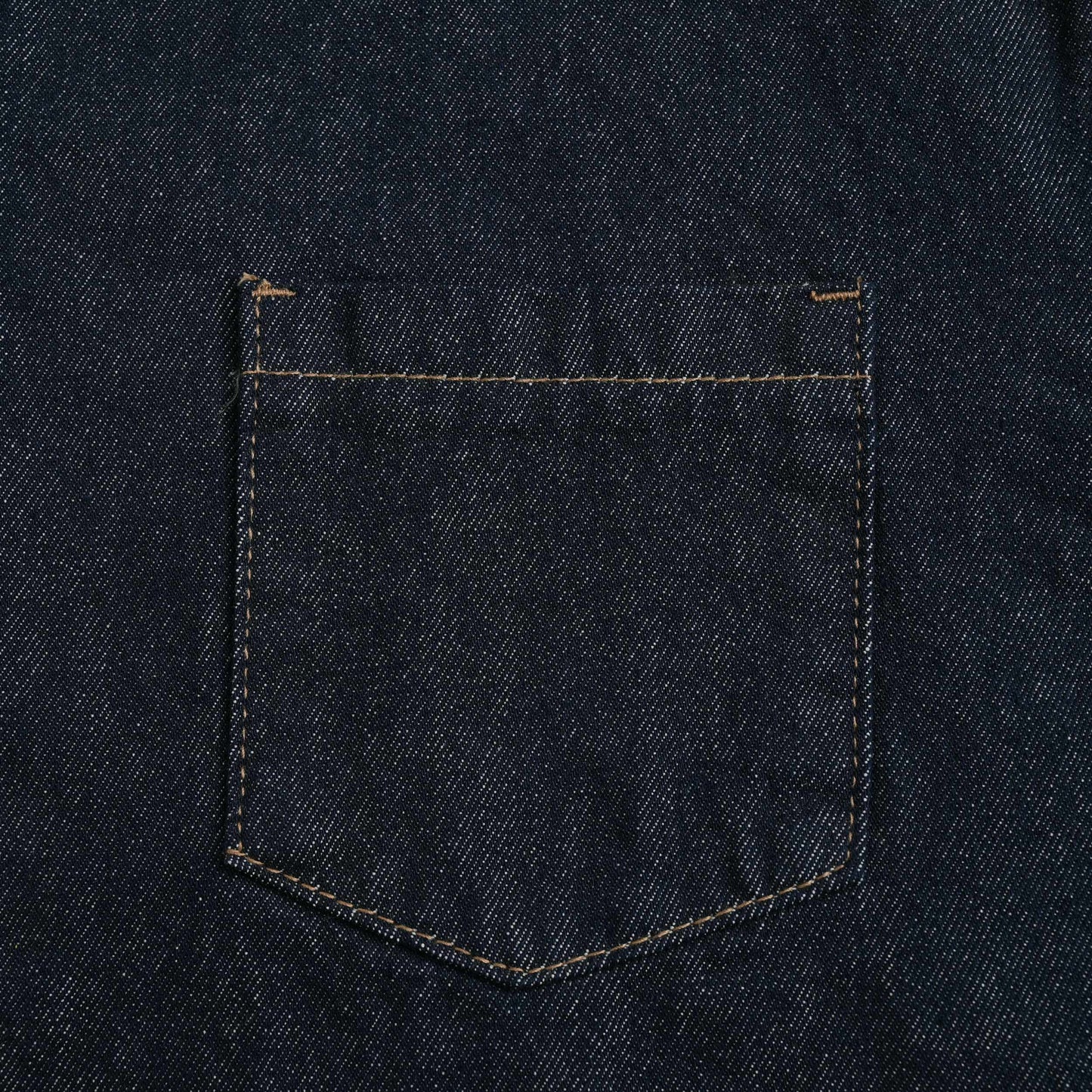 シュナウザーポイントロゴ刺繍デニムシャツ indigo image