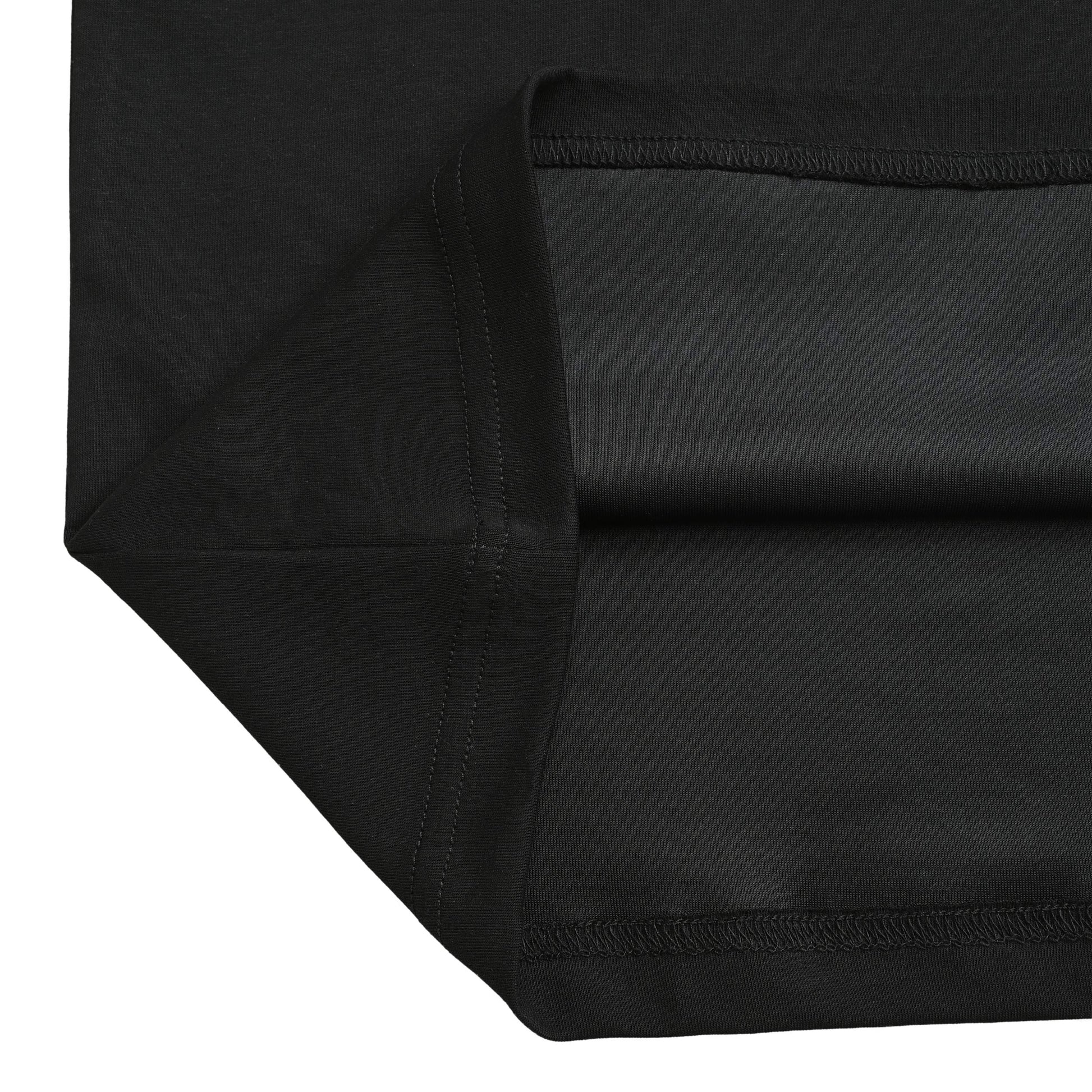 シュナウザーロゴ刺繍ショルダーステッチポロシャツ black image