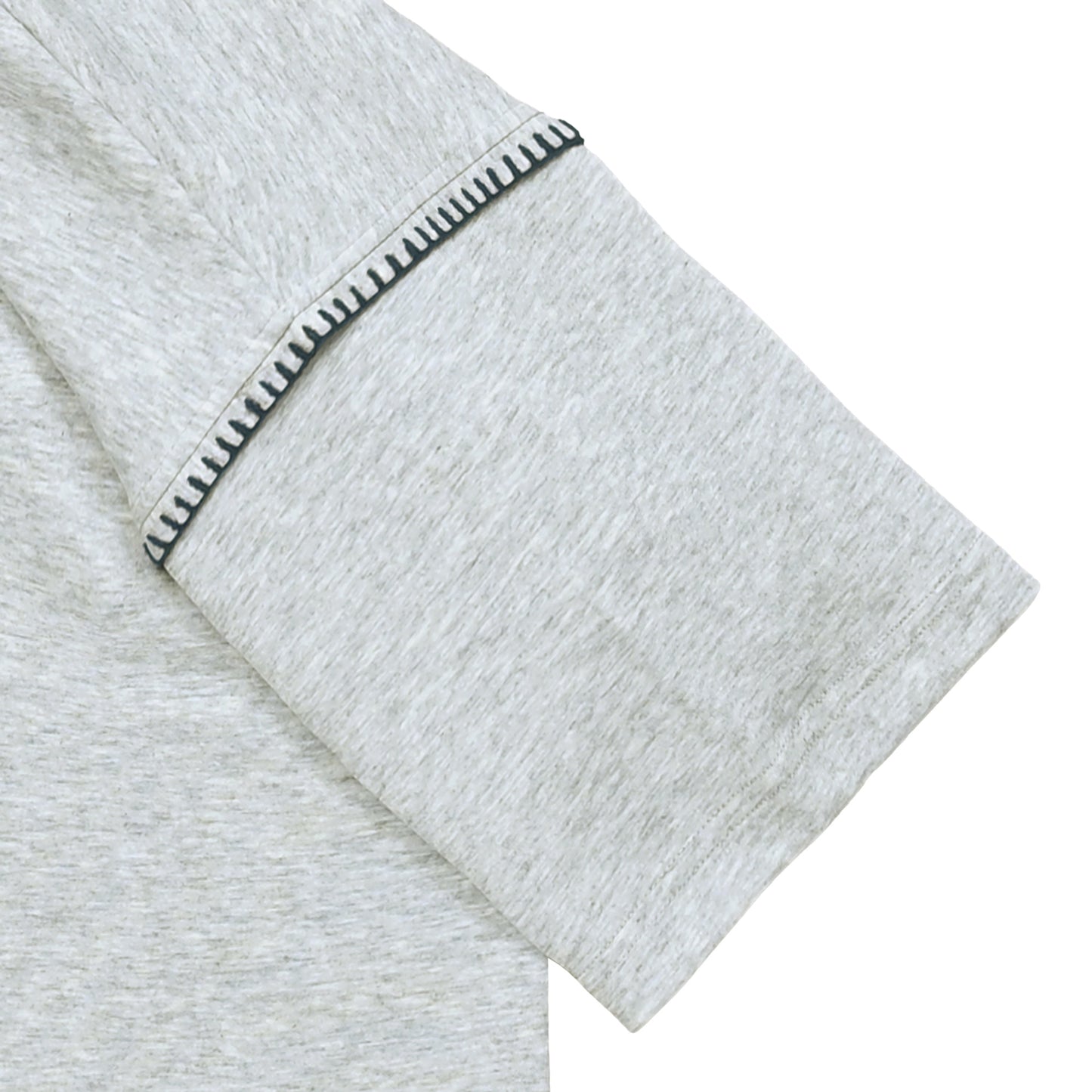 シュナウザーロゴ刺繍ショルダーステッチポロシャツ gray image