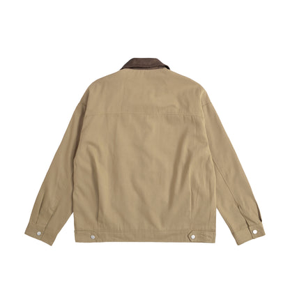 シュナウザーロゴ刺繍ワークジャケット beige image