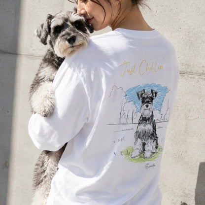 穏やかな休日 - シュナウザーロングTee