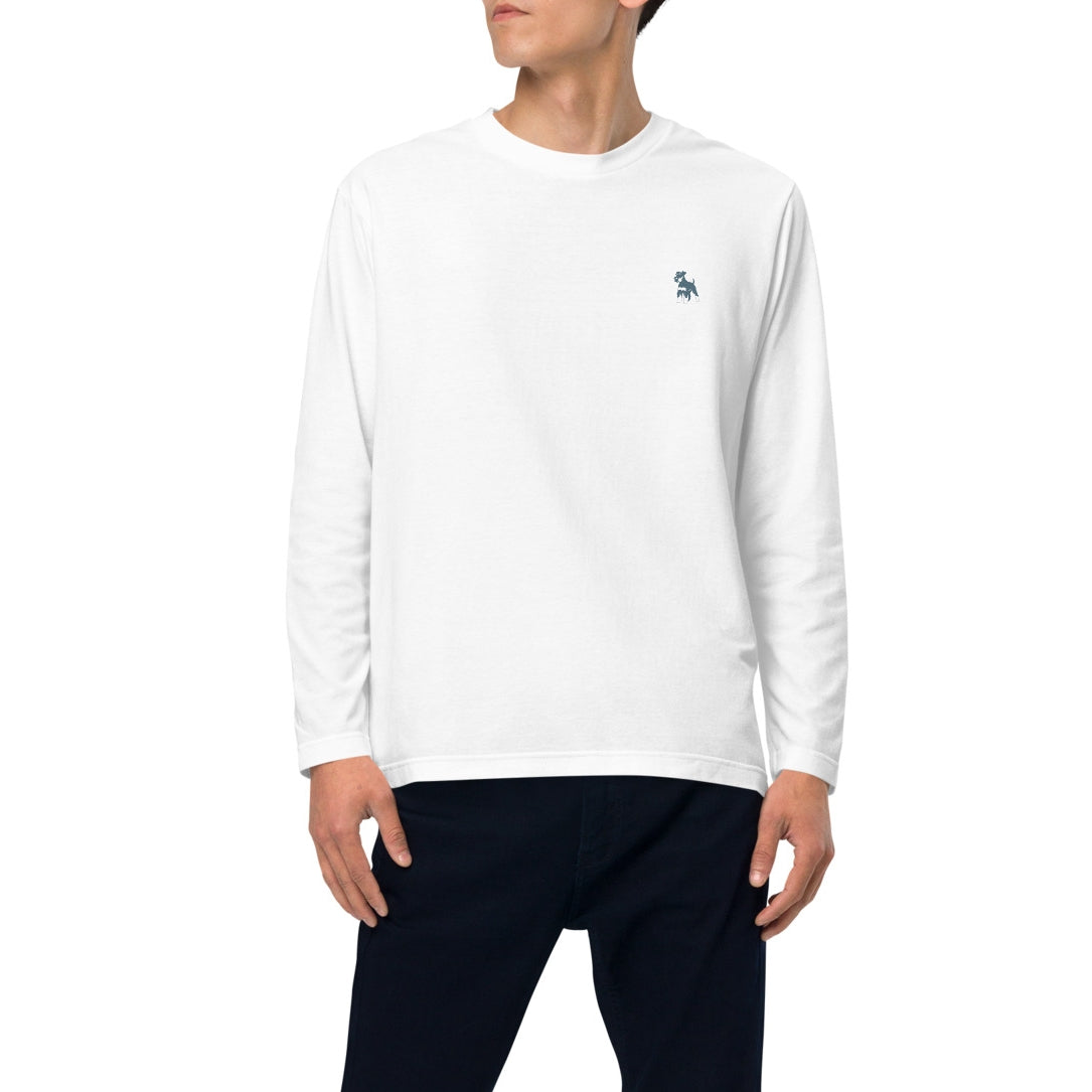 シュナウザーバックロゴデザインロングTee