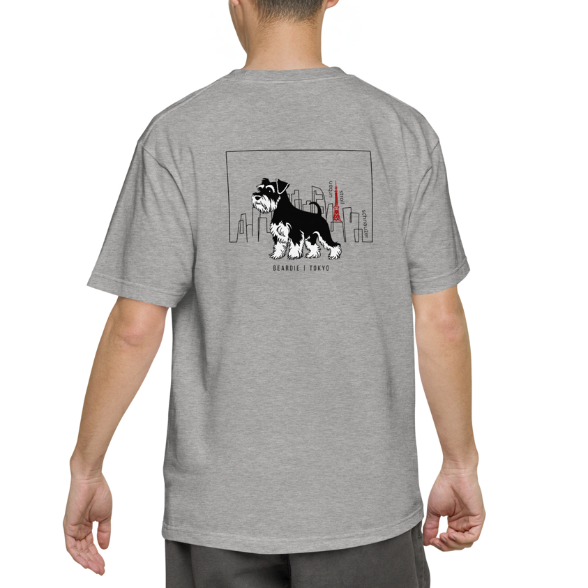シュナウザーTOKYO散歩 バックプリントTee