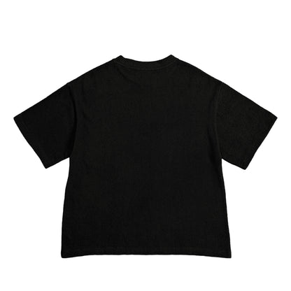 シュナウザーロゴ刺繍パイルTシャツ black image