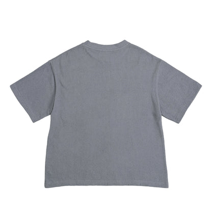 シュナウザーロゴ刺繍パイルTシャツ fog-blue image