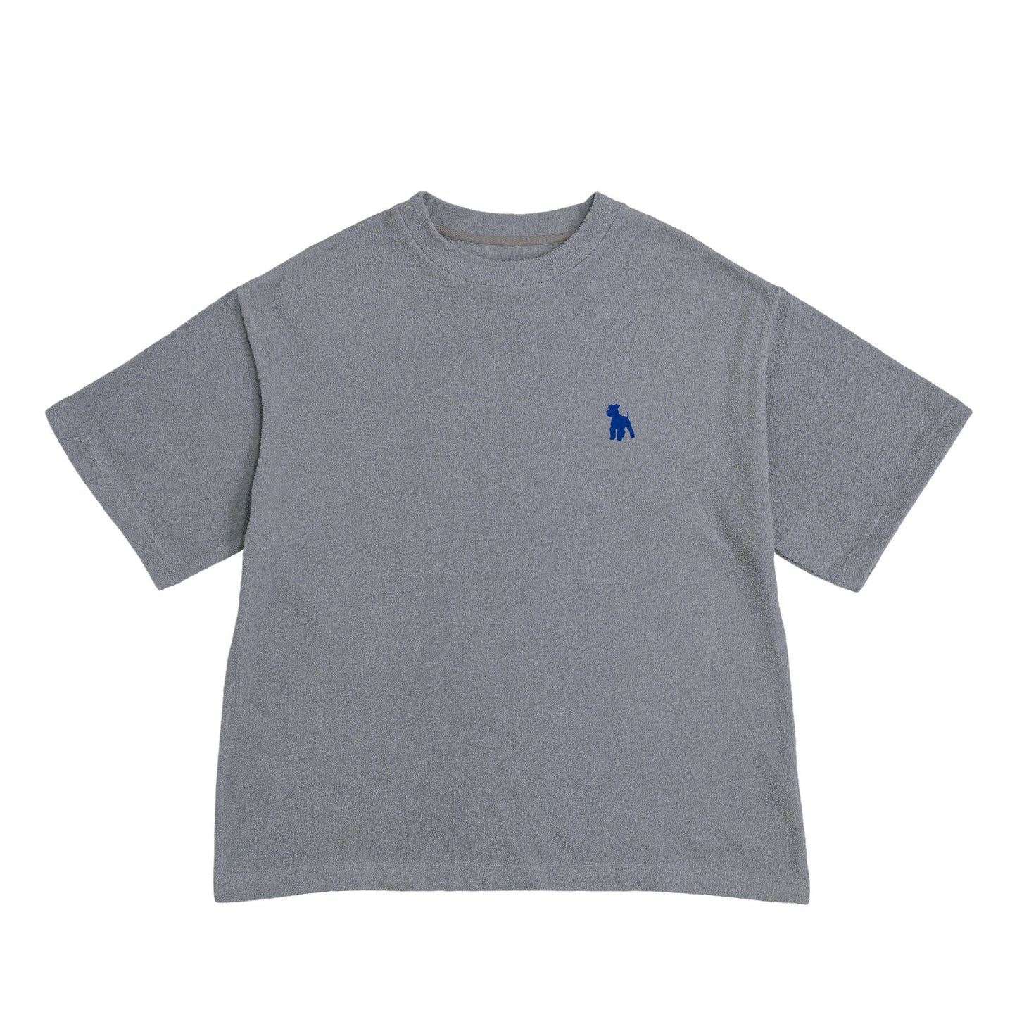 シュナウザーロゴ刺繍パイルTシャツ fog-blue image