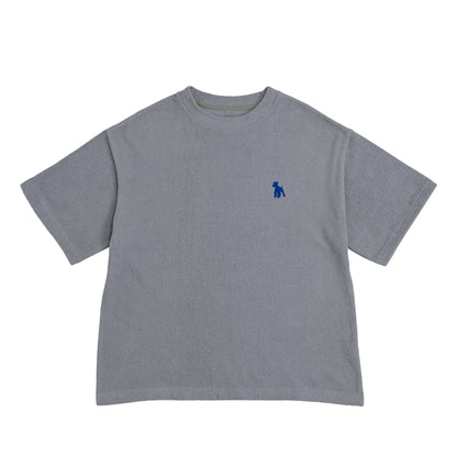 シュナウザーロゴ刺繍パイルTシャツ fog-blue image