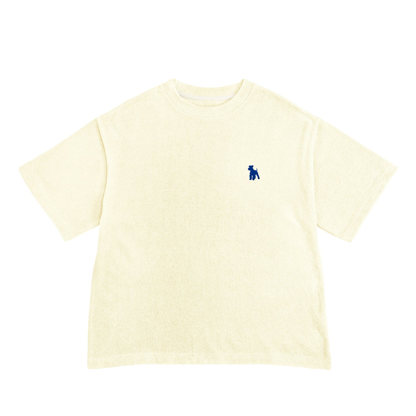シュナウザーロゴ刺繍パイルTシャツ salt image