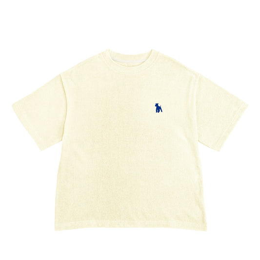 シュナウザーロゴ刺繍パイルTシャツ salt image