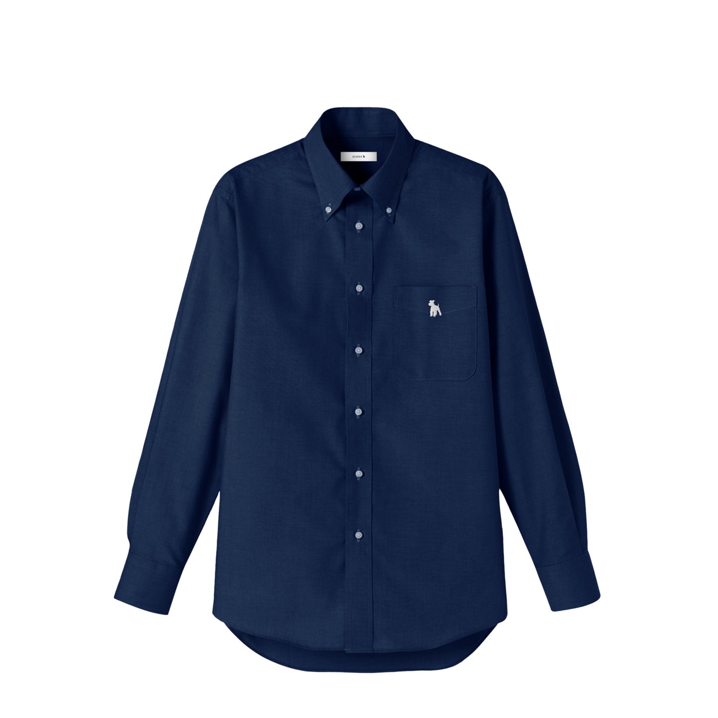 シュナウザーポイントロゴ刺繍シャツ navy image