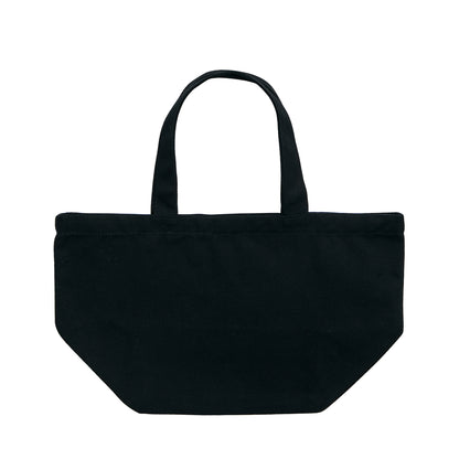 シュナウザーロゴ刺繍ミニトート（ネイビー×ホワイトロゴ） black image