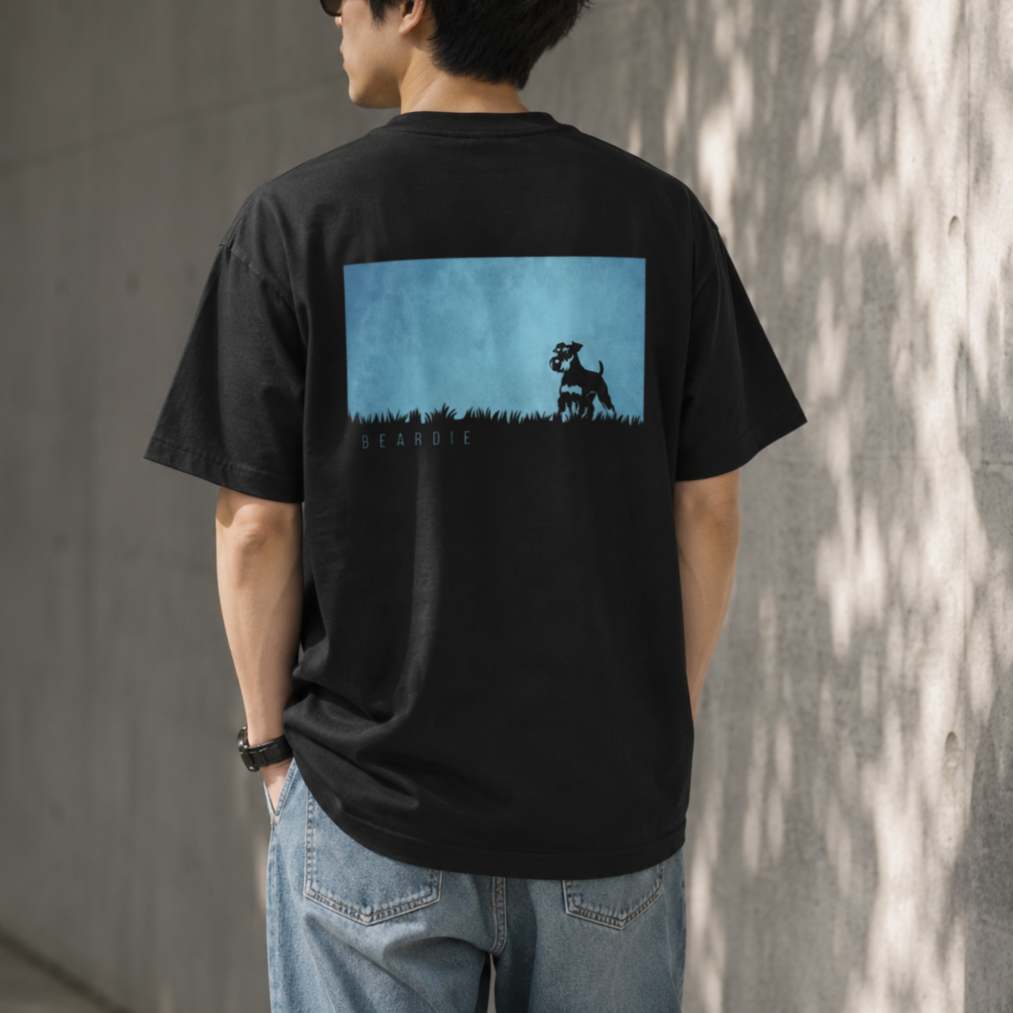 青の草原 - シュナウザーTee