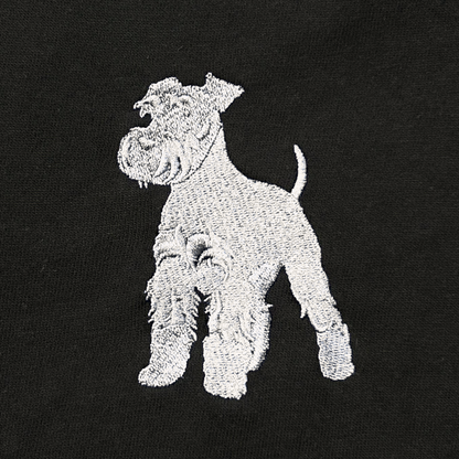 シュナウザーラージロゴ刺繍ロングTee（ホワイトロゴ）