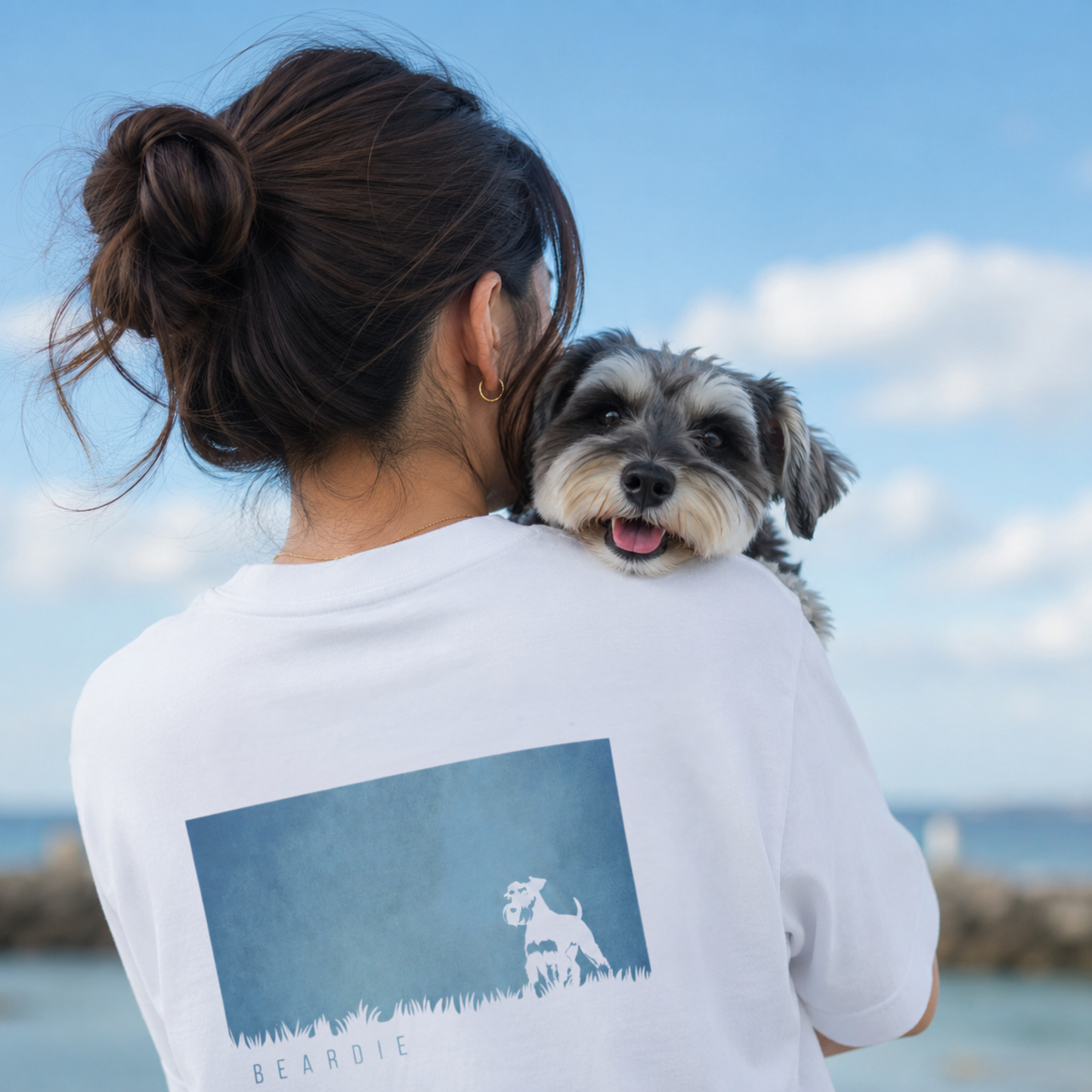 青の草原 - シュナウザーTee