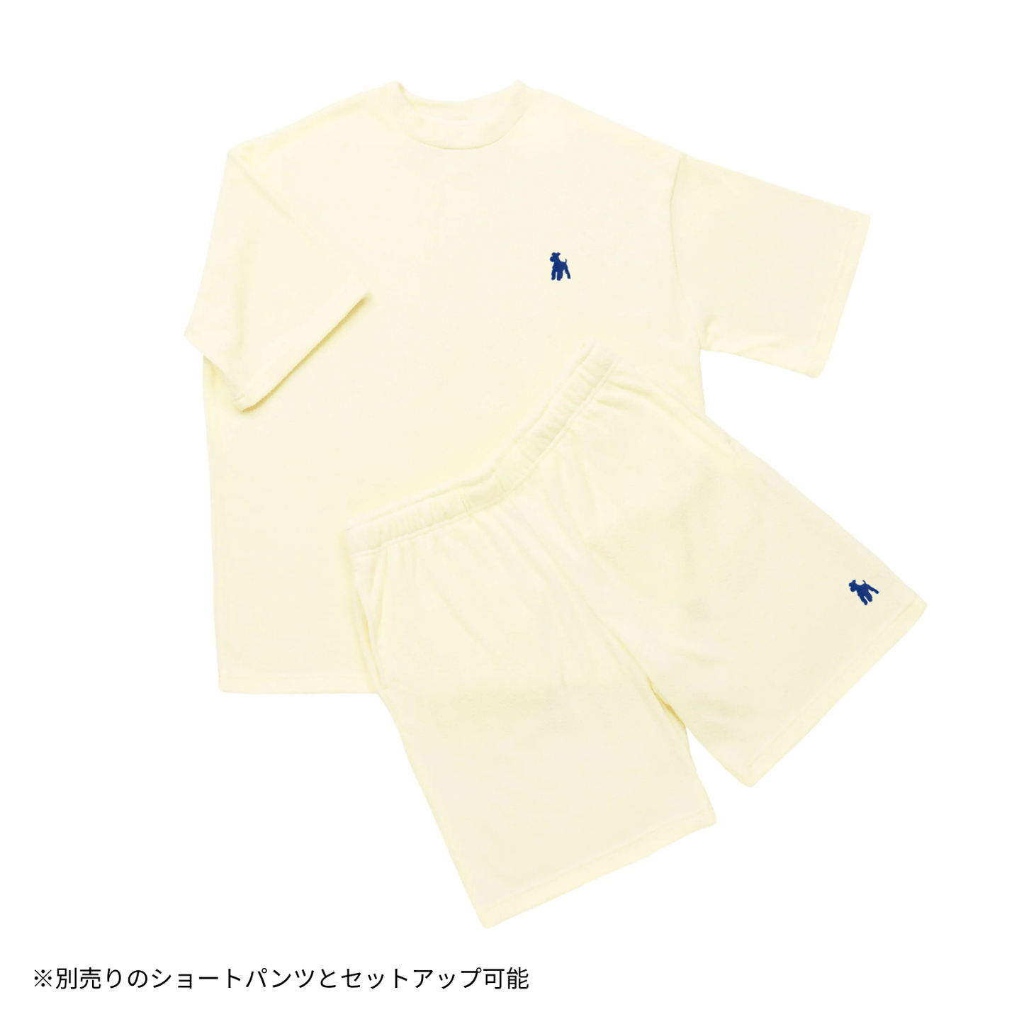 シュナウザーロゴ刺繍パイルTシャツ