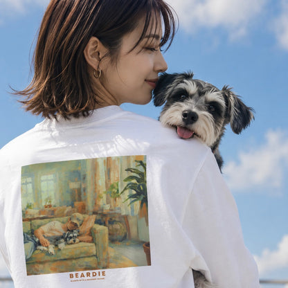 やわらかな時間_シュナウザーロングTee