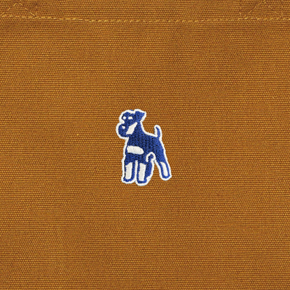 シュナウザーロゴ刺繍ミニトート（ネイビー×ホワイトロゴ）