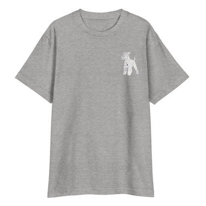 シュナウザーラージロゴ刺繍Tee（ホワイトロゴ）