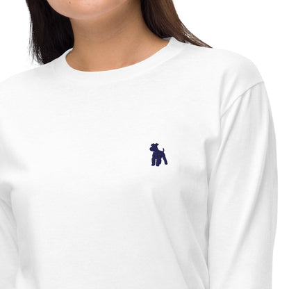 シュナウザーポイントロゴ刺繍ロングTee