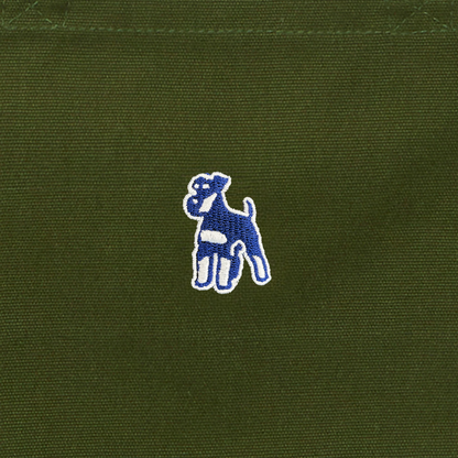 シュナウザーロゴ刺繍ミニトート（ネイビー×ホワイトロゴ）