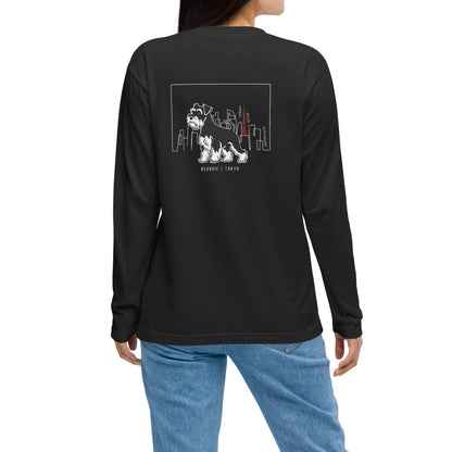 シュナウザーTOKYO散歩 バックプリントロングTee