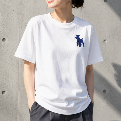 シュナウザーラージロゴ刺繍Tee