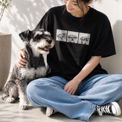 Three Faces - シュナウザーTee