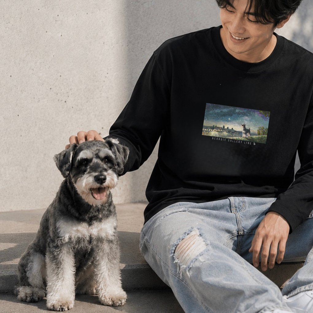 星降る夜に - シュナウザーロングTee