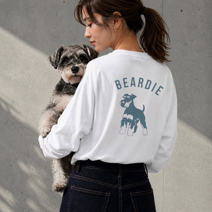 シュナウザーバックロゴデザインロングTee