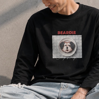 幸せのプレート_シュナウザーロングTee