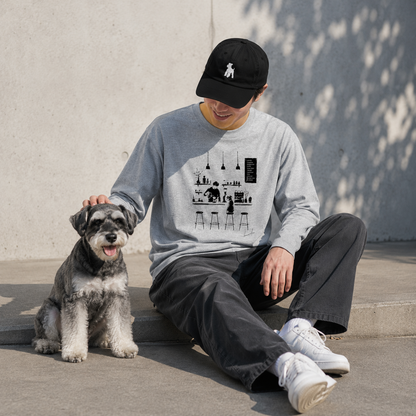 いつのも席で_シュナウザーロングTee