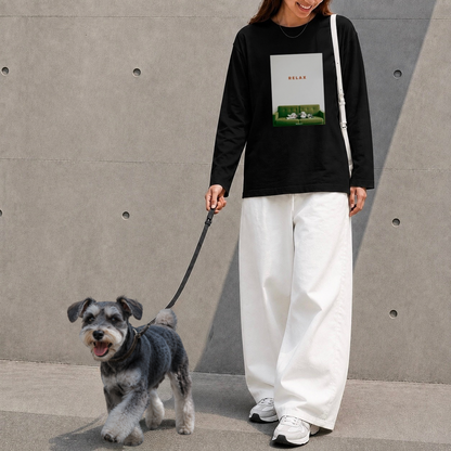 今日はOFF_シュナウザーロングTee