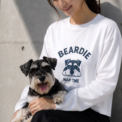 お昼寝シュナウザーロングTee