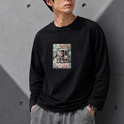 カフェの看板犬 - シュナウザー ロングTee