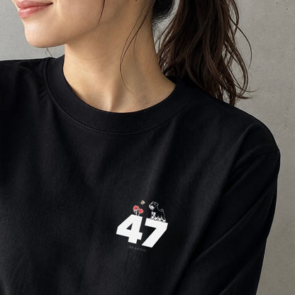 47（シュナ）お散歩 ロングTee