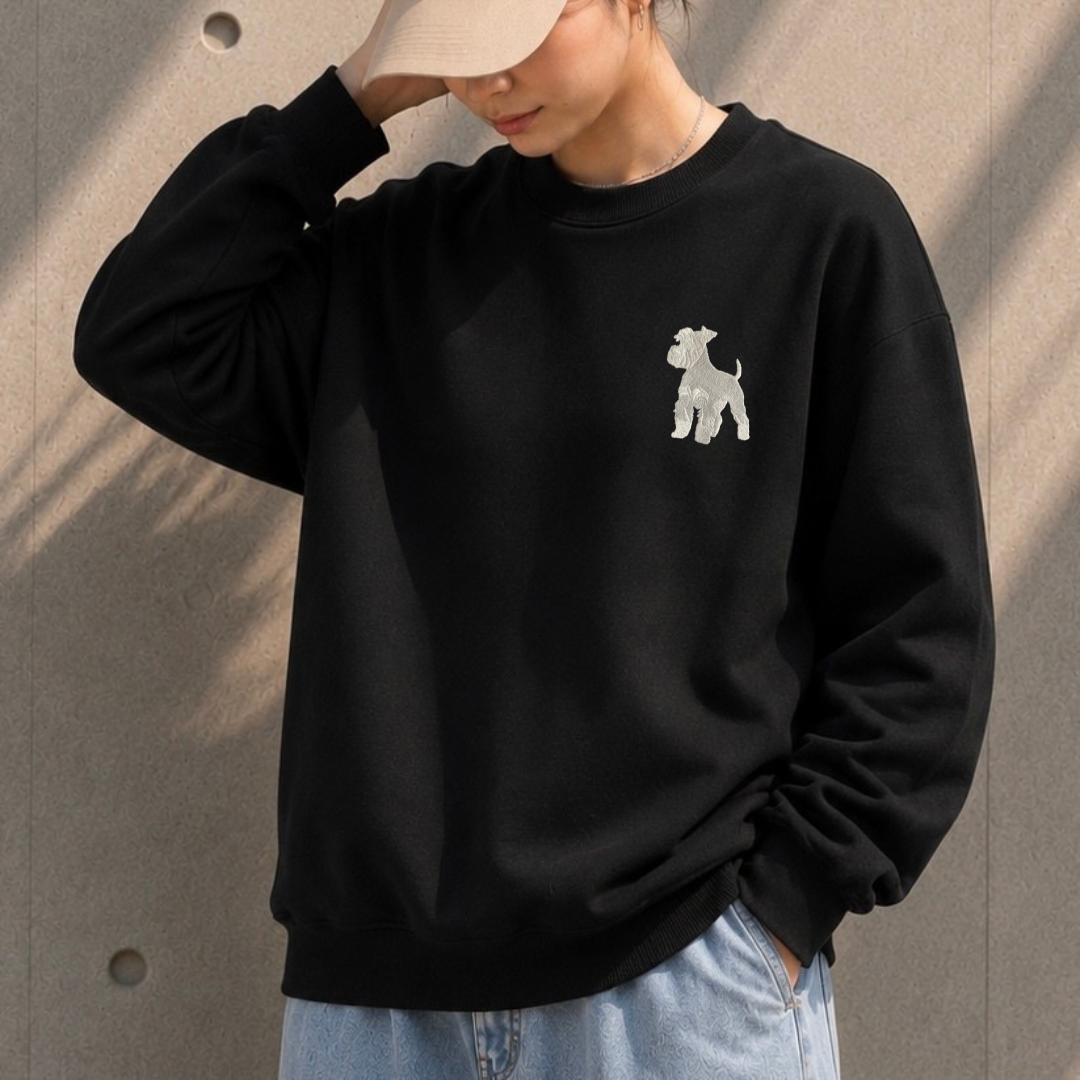 シュナウザーラージロゴ刺繍スウェット