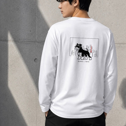 シュナウザーTOKYO散歩 バックプリントロングTee