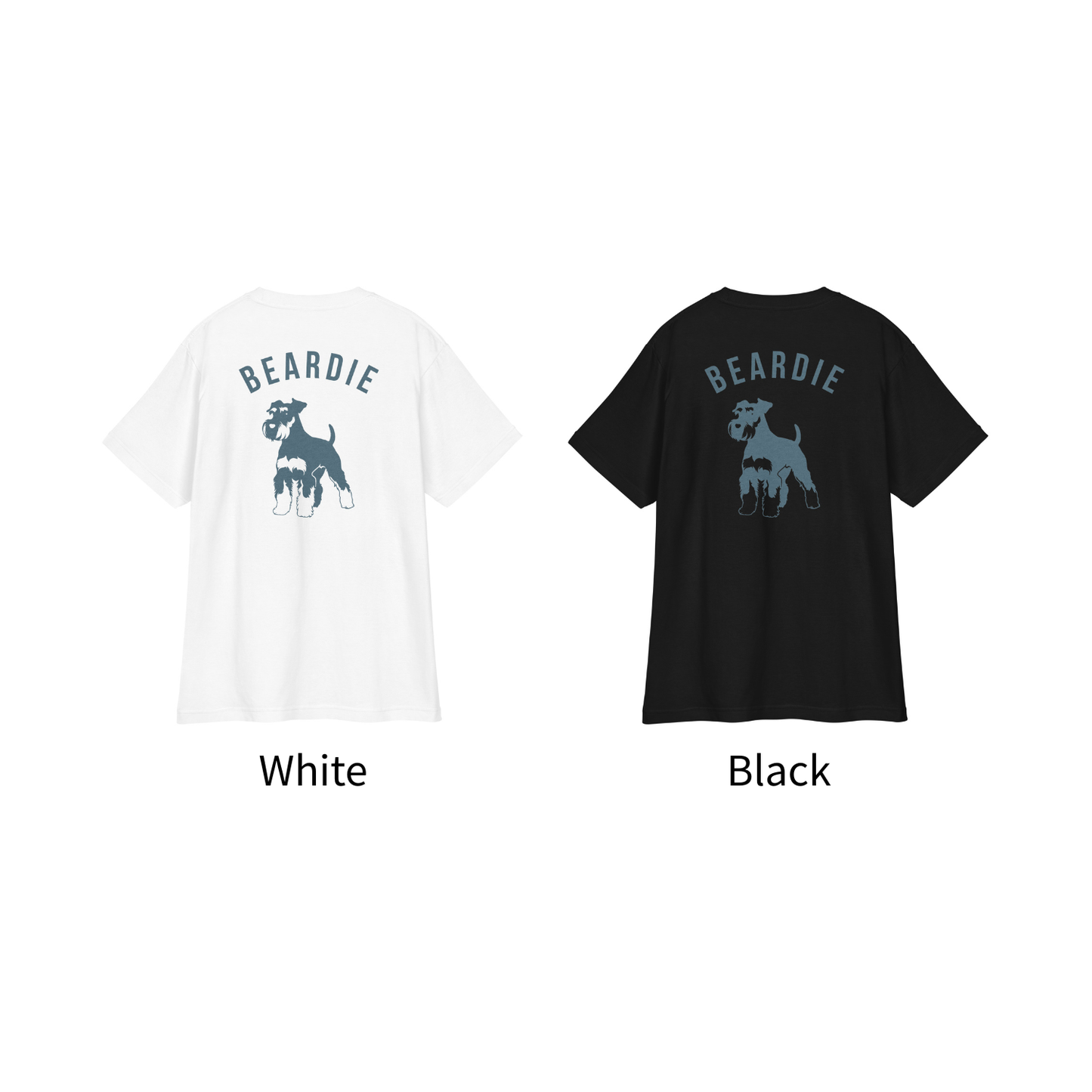 シュナウザーバックロゴデザインTee