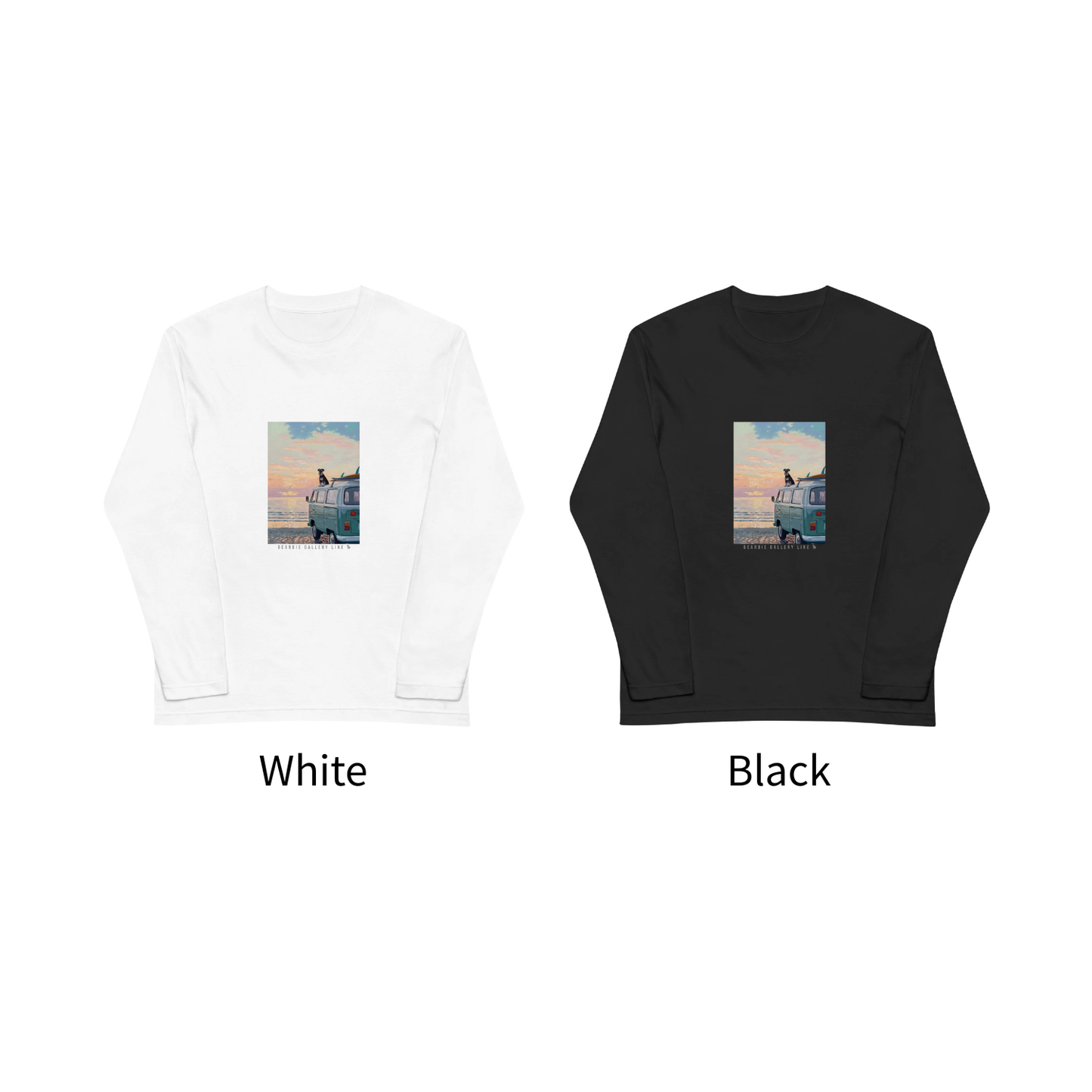 海辺のドライブ - シュナウザーロングTee